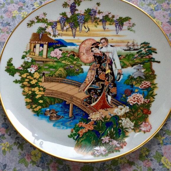 Vintage Madame Butterfly1983 Official Met. Opera Centennial Plate by Lenox China - Picture 1 of 5